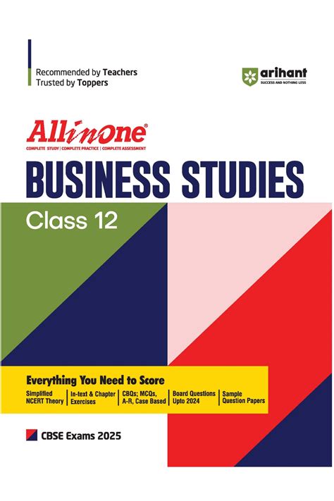 CBSE All in One BUSINESS STUDIES Class 12th