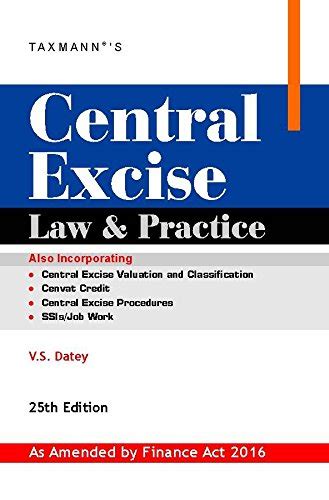 CENTRAL EXCISE LAW & PRACTICE