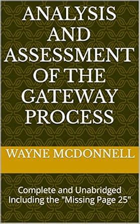 CIA Analysis and Assessment of Gateway Process