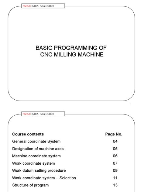 CNC Programming and Machining Milling