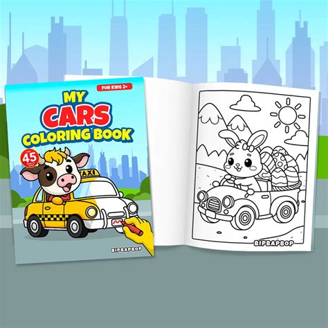 COLOR THE WHEELS Fun Vehicles To Color