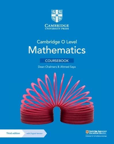 Cambridge Pre-U Mathematics Coursebook