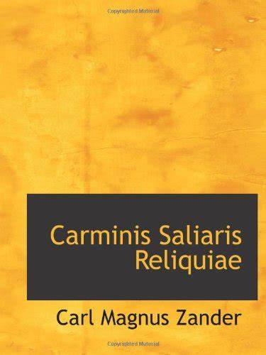 Carminis Saliaris Reliquiae