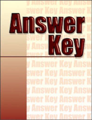 Carpentry Workbook Answer Key