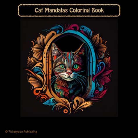 Cat Mandalas - Coloring Book