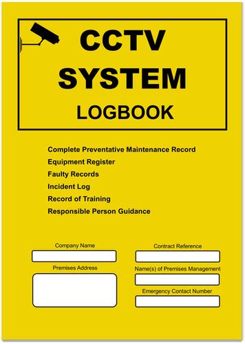 Cctv Logbook