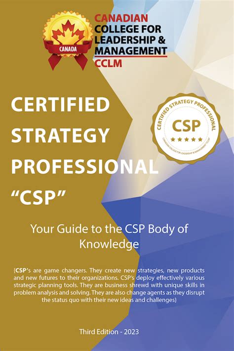Certified Strategy Professional CSP BoK
