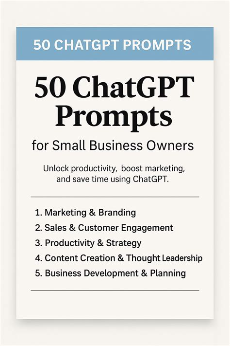 ChatGPT Marketing Prompts for Small Business Owners