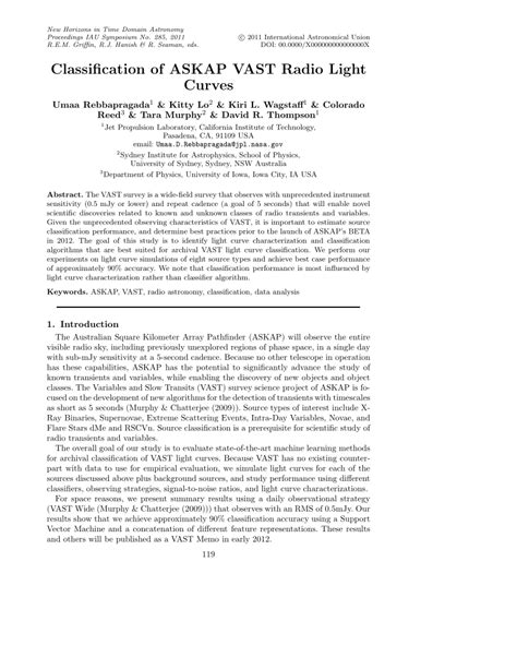 Classification of ASKAP Vast Radio Light Curves