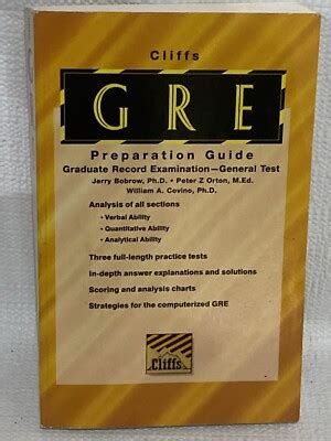 Cliffs GRE Preparation Guide