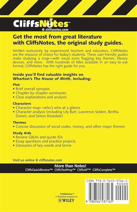 CliffsNotes House of Mirth (CLIFFSNOTES LITERATURE)