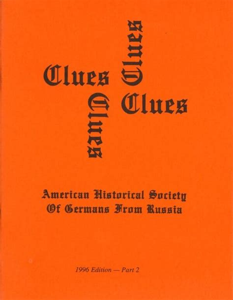Clues, 1996 Edition - Part 2