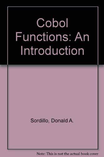 Cobol Functions: An Introduction