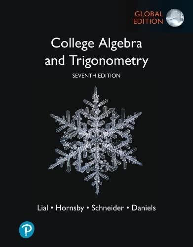 College Algebra and Trigonometry