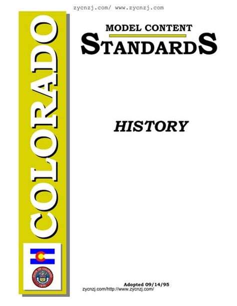 Colorado Model Content Standards, Science