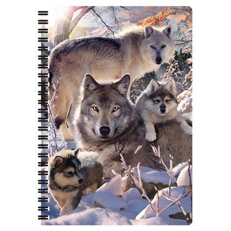 Colorful Wolf Notebook
