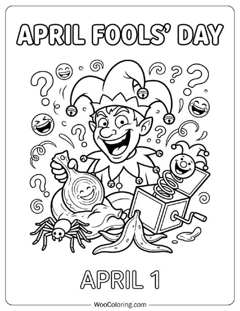 Coloring Book - April Fool's Day