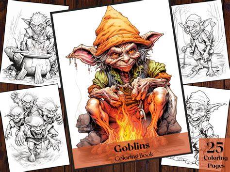Coloring Book - Fantasy Goblins I: 75 Coloring Designs