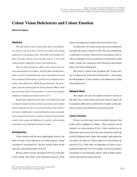 Colour Vision Deficiencies IV