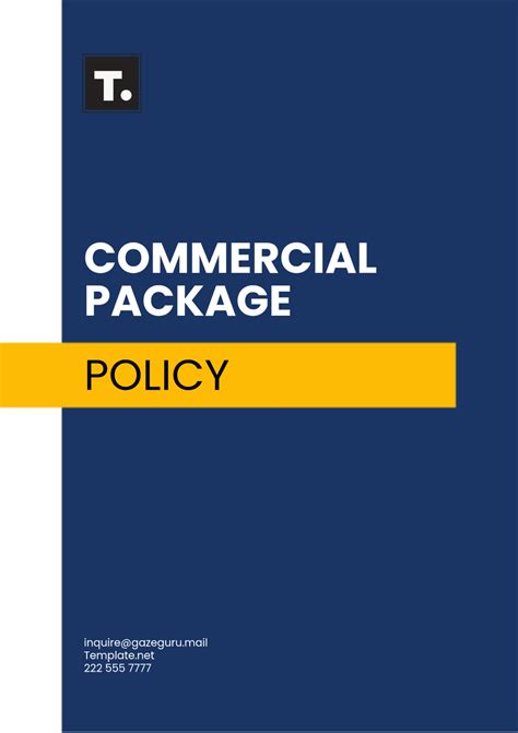 Commercial Package Policy Guide