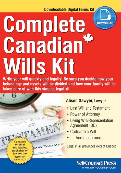 Complete Canadian Wills Kit