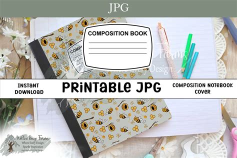 Composition Notebook: Bee notebook