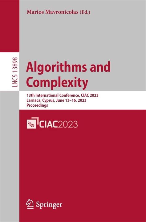 Computer Science, Algorithms and Complexity