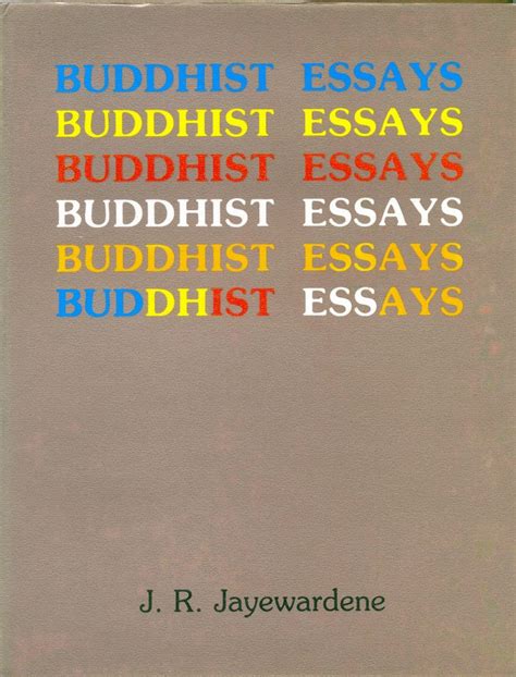 Contemporary Buddhist Essays