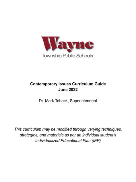 Contemporary Issues on Curriculum