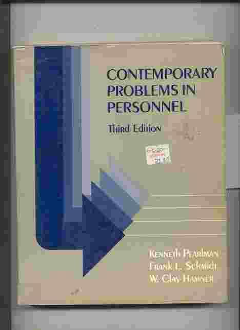 Contemporary Problems in Personnel