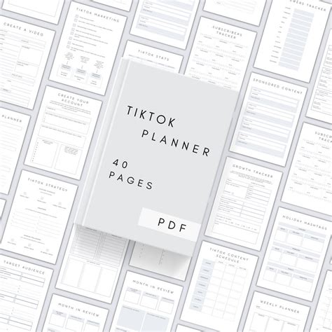 Content Creating Planner for TikTok