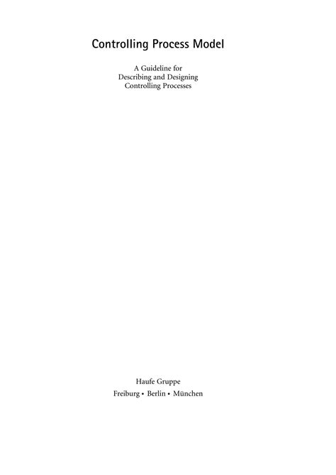 Controlling Process Model