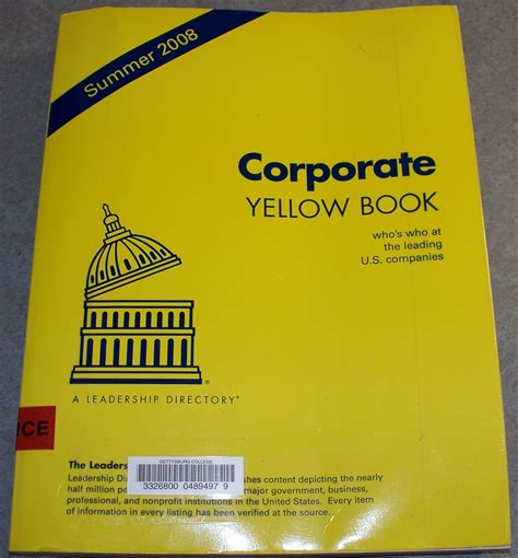 Corporate Yellow Book Spring 2008