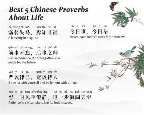 Corresponding English Chinese Proverbs Phrases