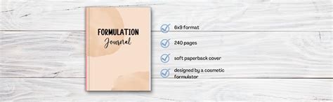 Cosmetic Formulation Journal - Lab Notebook