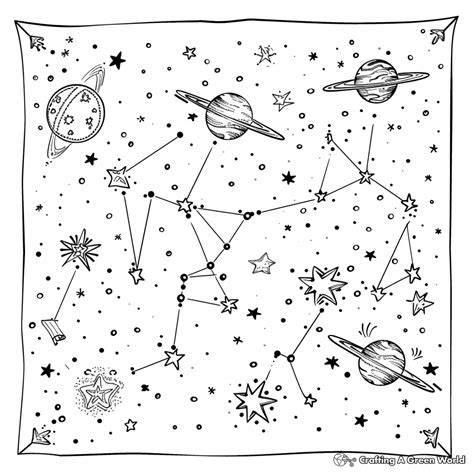 Cosmic Constellations Coloring Book