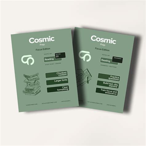 Cosmic Prep Digital SAT Math Guide Focus Edition Volume 1