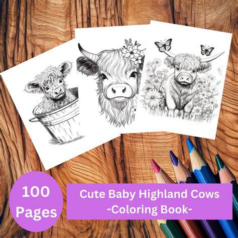 Cows, A Coloring Book