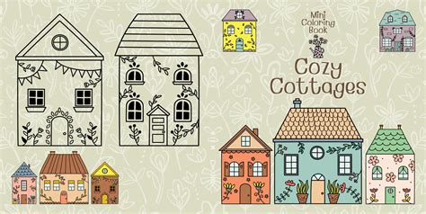 Cozy Cottages: Coloring books
