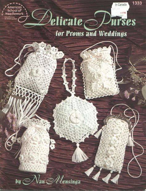 Crochet Delicate Purses for Proms and Weddings