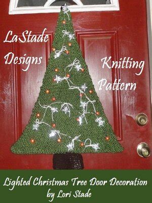 Crochet Pattern Lighted Christmas Tree Door Decoration
