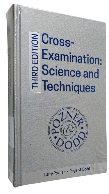 Cross-examination techniques: Program materials 2000