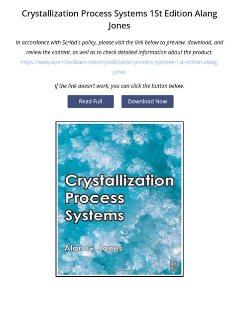 Crystallization Process Systems