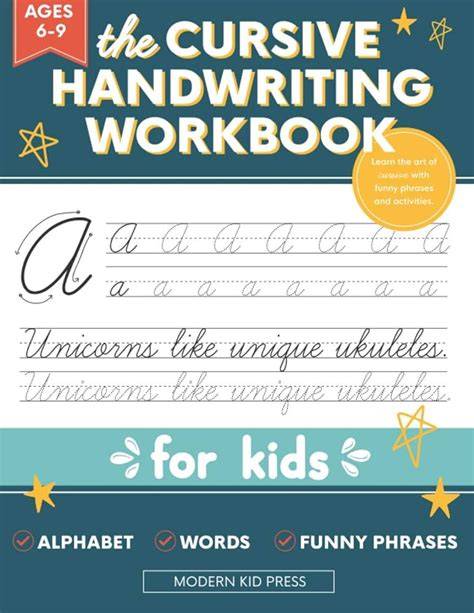 Cursive Handwriting Practice for Beginners: Letters A-Z