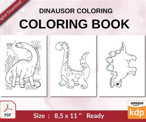 DINAUSOR COLORING: FOR KIDS 4 TO 8