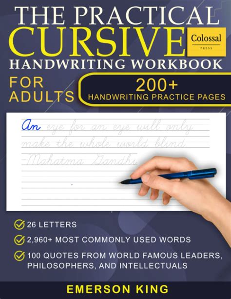Daily Handwriting Improvement Notebook For Adults