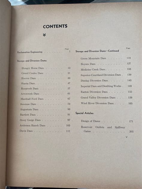 Dams and Control Works