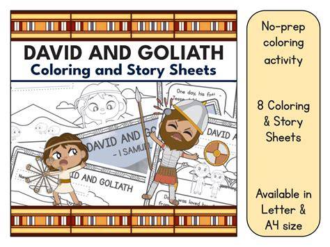 David and Goliath: Coloring Book