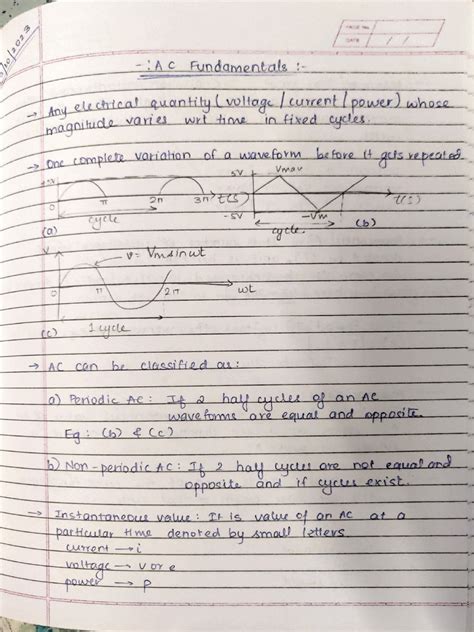 Dc Ac Fundamentals: Text Notes