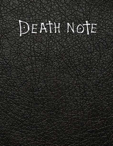 Death note: Death note notebook